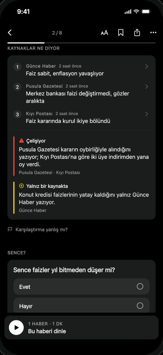 Wonderwhy'da bir haber: kaynakların ne dediği, nerede çeliştikleri ve neyi yalnız birinin yazdığı (örnek içerik).